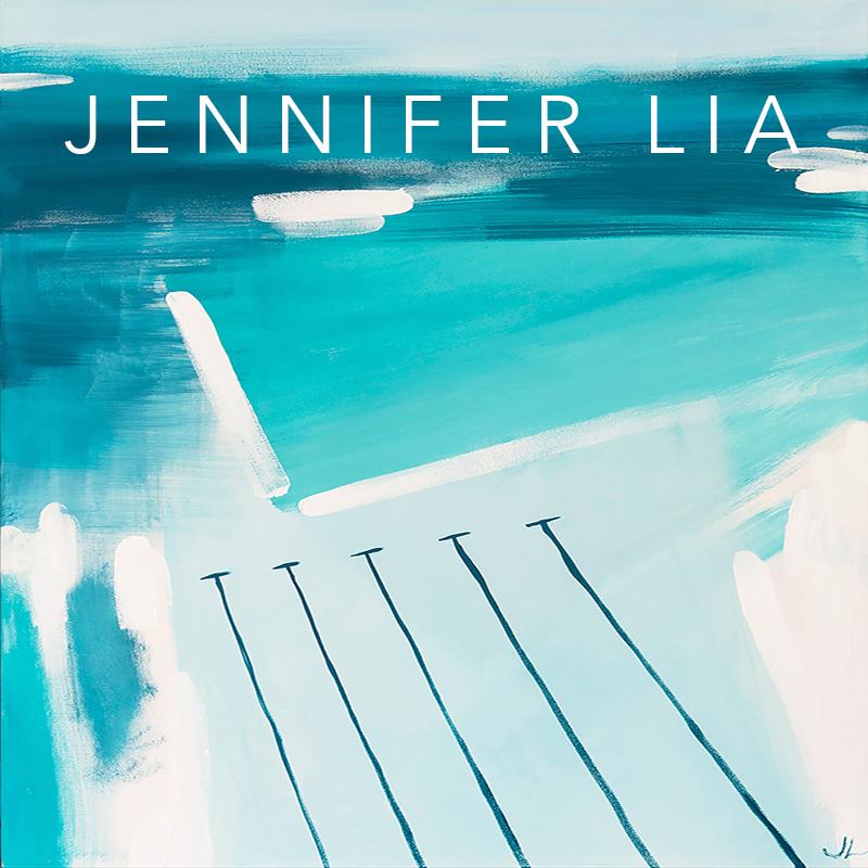Abstract, Ocean, Jennifer Lia Artworks