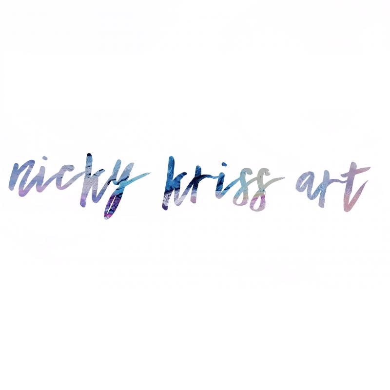 Multi-Colour, Dark Grey, Nicky Kriss Artworks