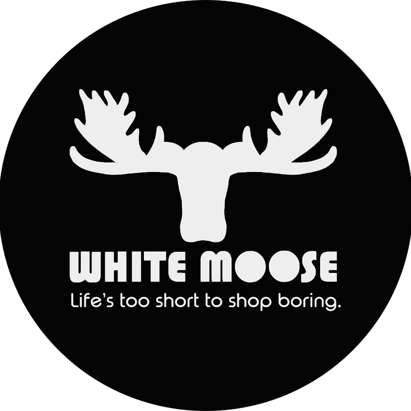 White Moose Bookends