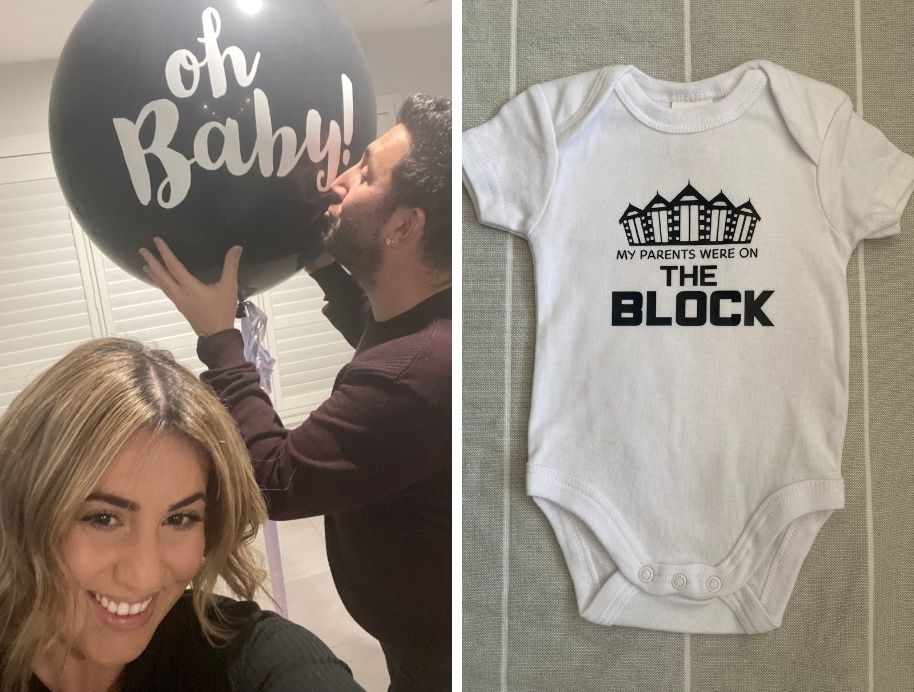 Sarah and George from The Block are having a baby