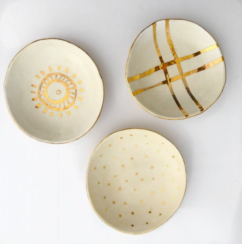 Carla Dinnage set of three bowls