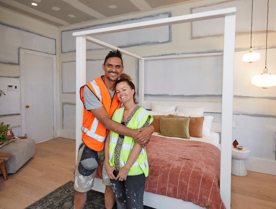 Andy and Deb Guest Bedroom Week 1 The Block