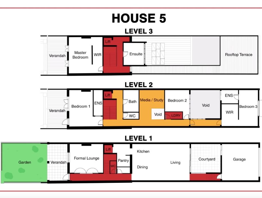 The Block 2019 floorplans Every house at The Oslo is SO