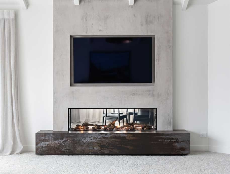 Direct vent fireplace 