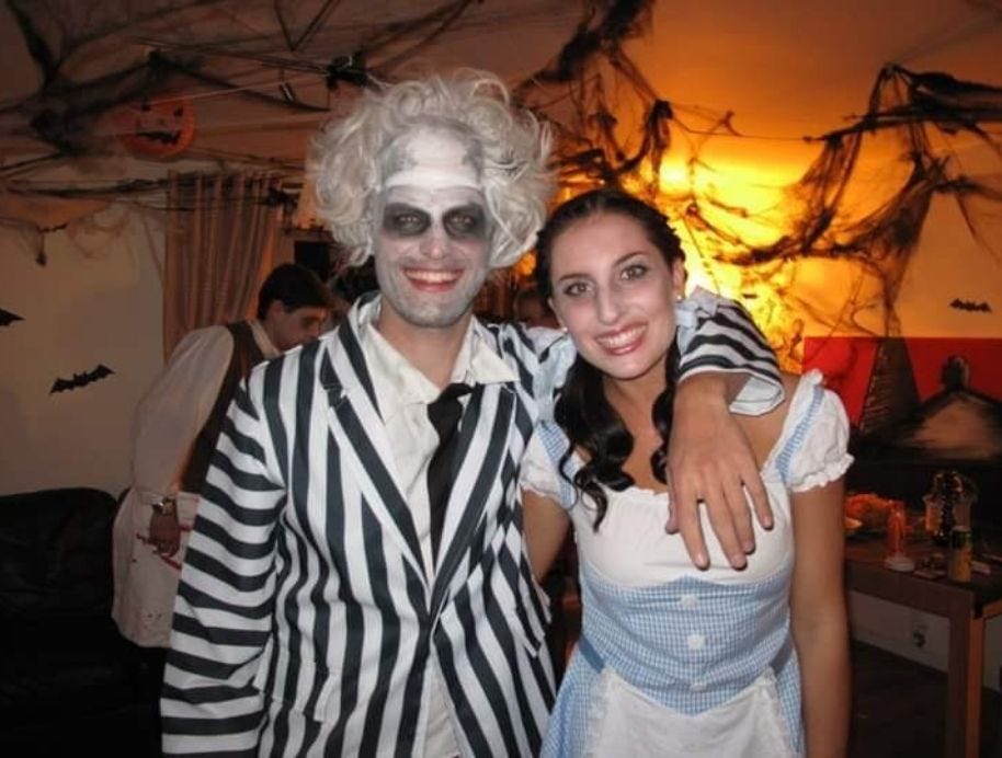 Luke and Jasmin Halloween dress up - The Block