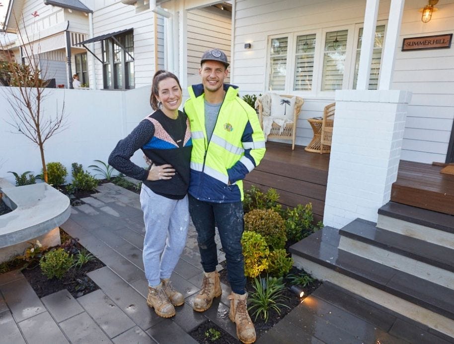 Luke and Jasmin front garden