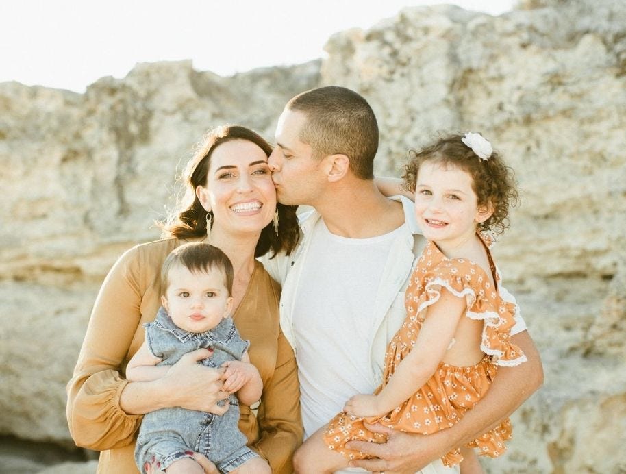 Luke and Jasmin with family