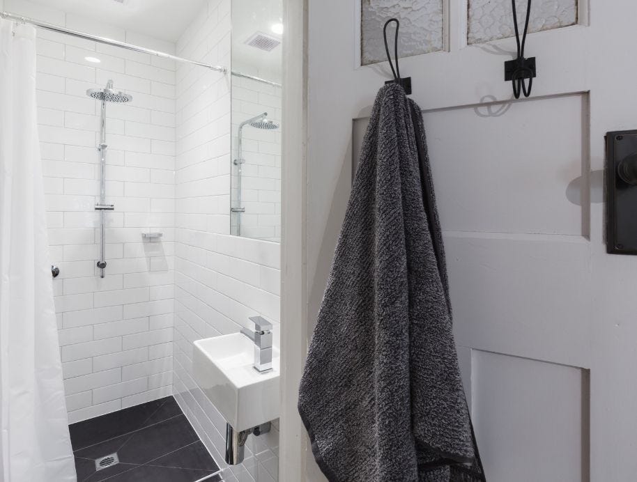 Shower curtain small bathroom trend