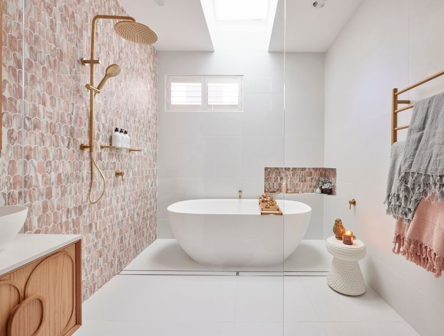 2022 Best Bathroom Trends The Blocks, Bathroom Tile Colours 2021