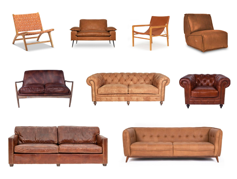 brown leather furniture trend the block shop