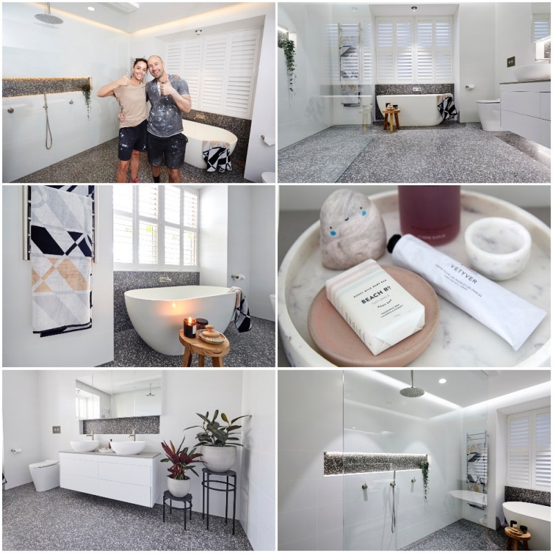 Courtney and Hans Master Ensuite Room Collage