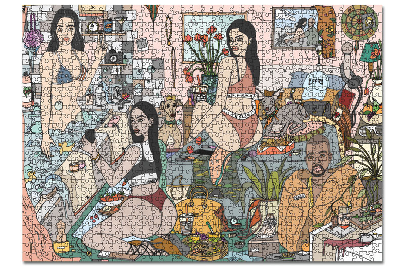  1000 Piece jigsaw Puzzle Kardashian by JOURNEY OF SOMETHING from The Block Shop. 