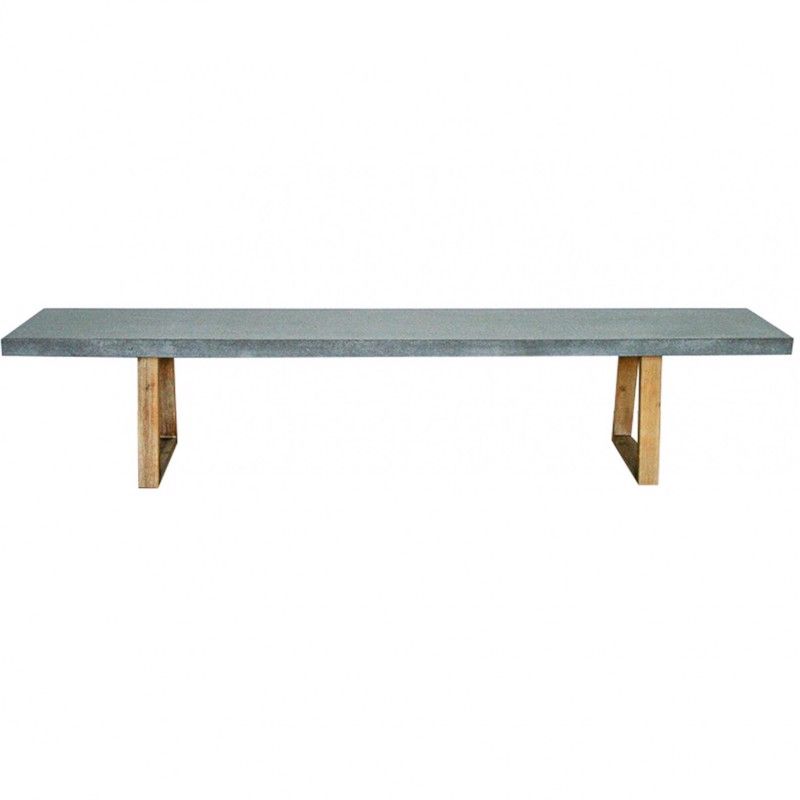 ElkStone Bench Seat in Speckled Grey & Light Honey Timber