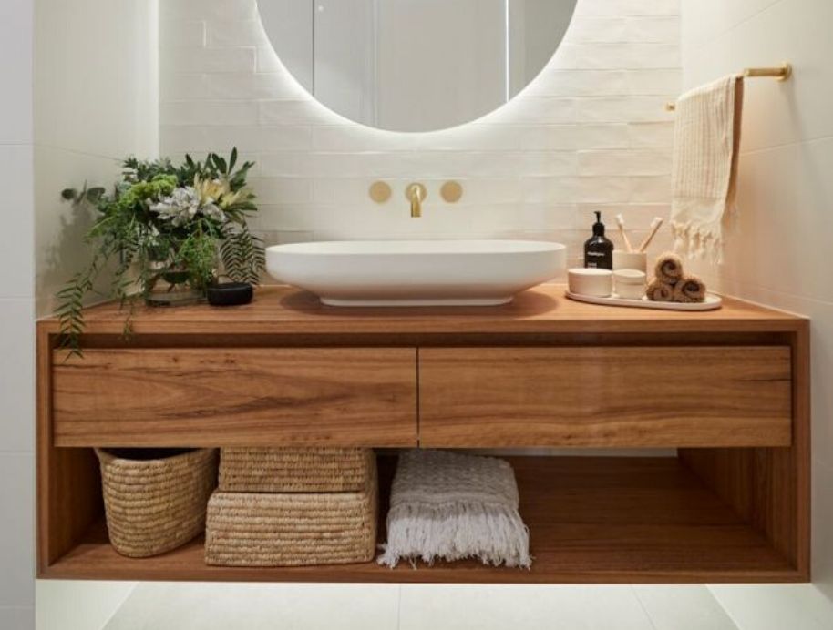 2021 Best Bathroom Trends The Blocks, Small Bathroom Cabinets Australia