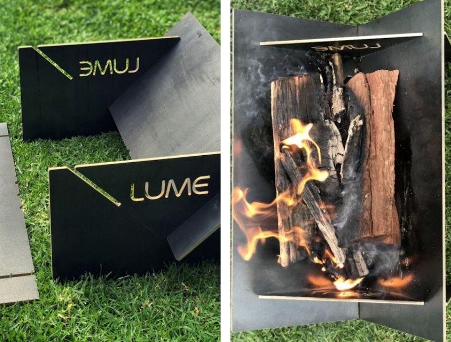 Lume fireplace from The Block Shop