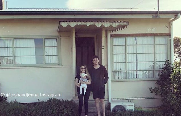 Josh & Jenna Densten at their beach shack