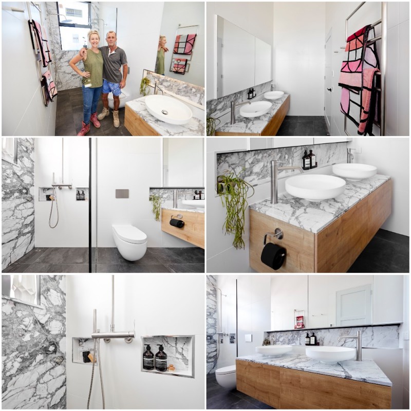 Norm and Jess Master Ensuite Room Collage