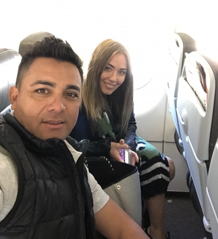 Ronnie and Georgia nervous flight to start the Block 2017
