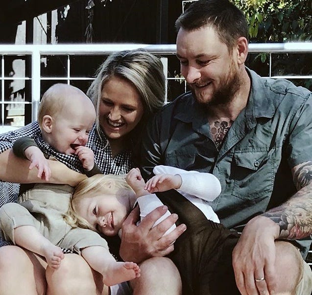 Sophie & Dale with their gorgeous kids