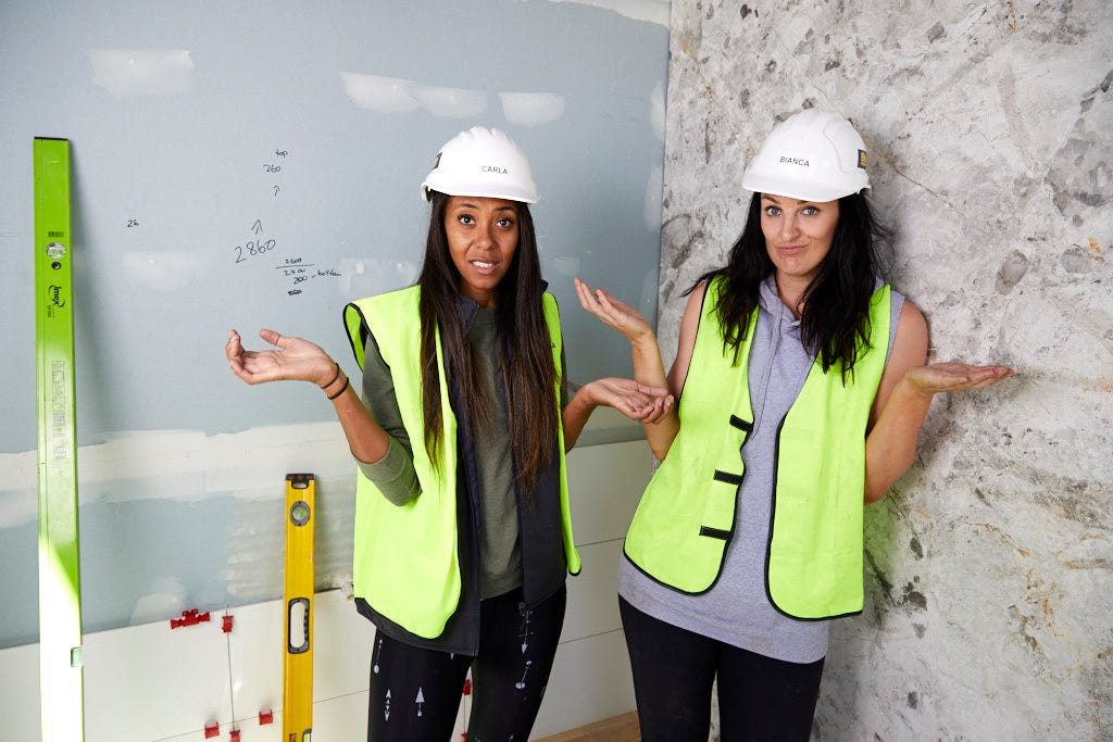 Bianca and Carla The Block tiling