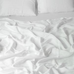 100% Hemp Linen Sheet Set | Snow