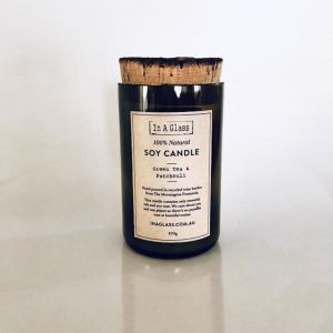 100% Natural Soy Candle | Green Tea & Patchouli