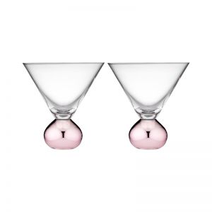 2pc Tempa Astrid 445ml Martini Glass Wine Water/Cocktail Drinkware Cup Rose Gold