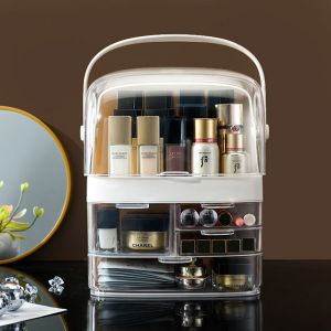 3 Tier White Countertop Cosmetic Storage