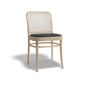 811 Hoffmann Natural Dining Chair | Padded Seat and Cane Backrest