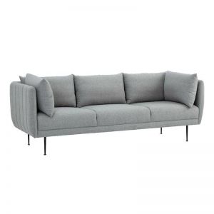 Supra 3 Seater Sofa | Pale Silver