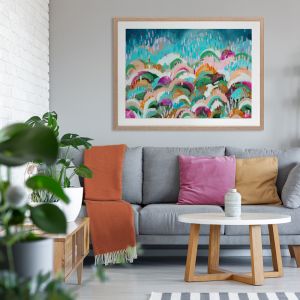 Rainbow Hills | Framed Art Print