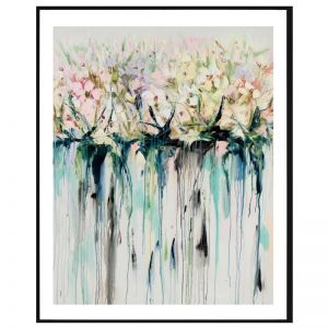 Drip Flowers / P1004-293 / Framed Print / Colour Clash Studio