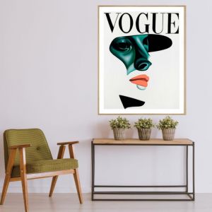 Vogue Shadow | P2016 Orange | Framed Print | Colour Clash Studio