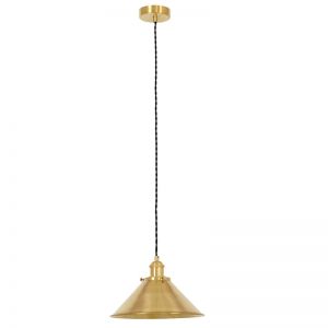 Abby 1 Light Pendant in Solid Brass