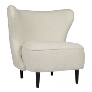 Abigail Occasional Chair | White Boucle