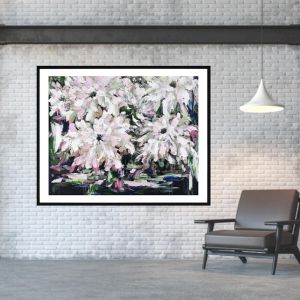 Abstract Flowers | P1004-418 | Art Print or Canvas Print | Colour Clash Studio