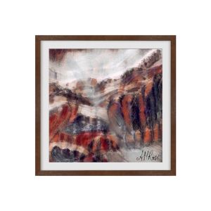 Abstract Ranges | Framed Art Print by Annie Ross