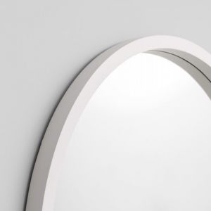 Adel Round Mirror | White