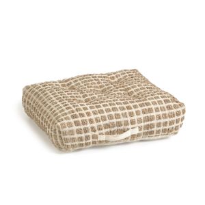 Adelma Floor Cushion | 63 x 63cm | Jute and White Coton