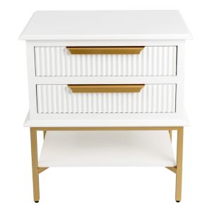 Aimee Bedside Table | Small | White