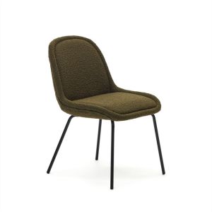 Aimin Boucle Dining Chair | Army Green