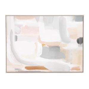 Alabaster Abstract | Framed Canvas Print