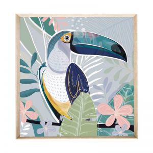 Aleena Blue Toucan | Framed Art Print
