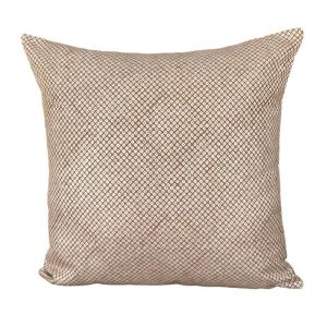 Amami Toffee Bone-Dot Square | Sunbrella Fade and Water Resistant Outdoor Cushion | Outdoor Interior