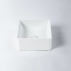 Amaroo Square Mini Basin | Matte White | by Eight Quarters