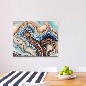 Amazonite Geode Gold | Limited Edition Print | Antuanelle