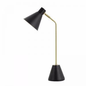 Ambia Desk lamp | Black and Brass Matt | Modern Lighting