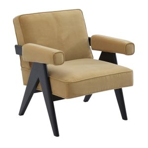 Ambrose Arm Chair | Ochre Velvet