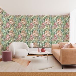 Among the Palms - Pastel | Wallpaper