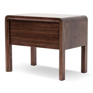 Amparo Single Drawer Bedside Table | Walnut